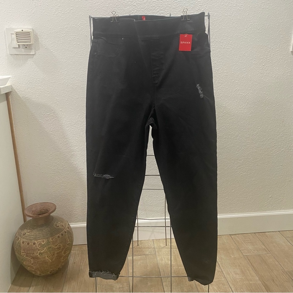 Spanx Distressed Jeggings Size 3XL Tight‎ Roll Hem Original Price $128